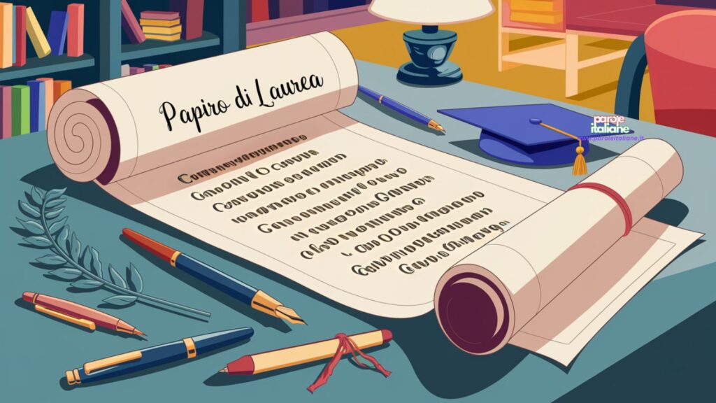 frasi in rima per papiro di laurea