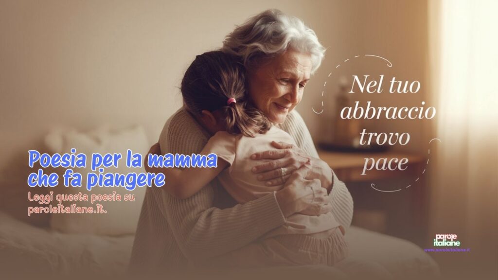 poesia breve per la mamma​