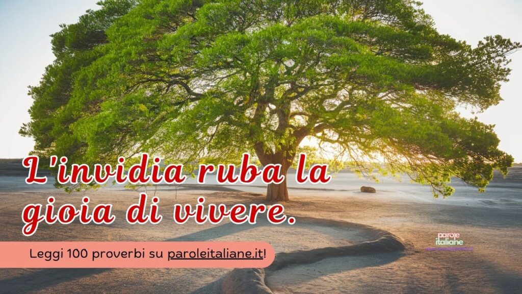 proverbi sull'invidia e gelosia napoletano